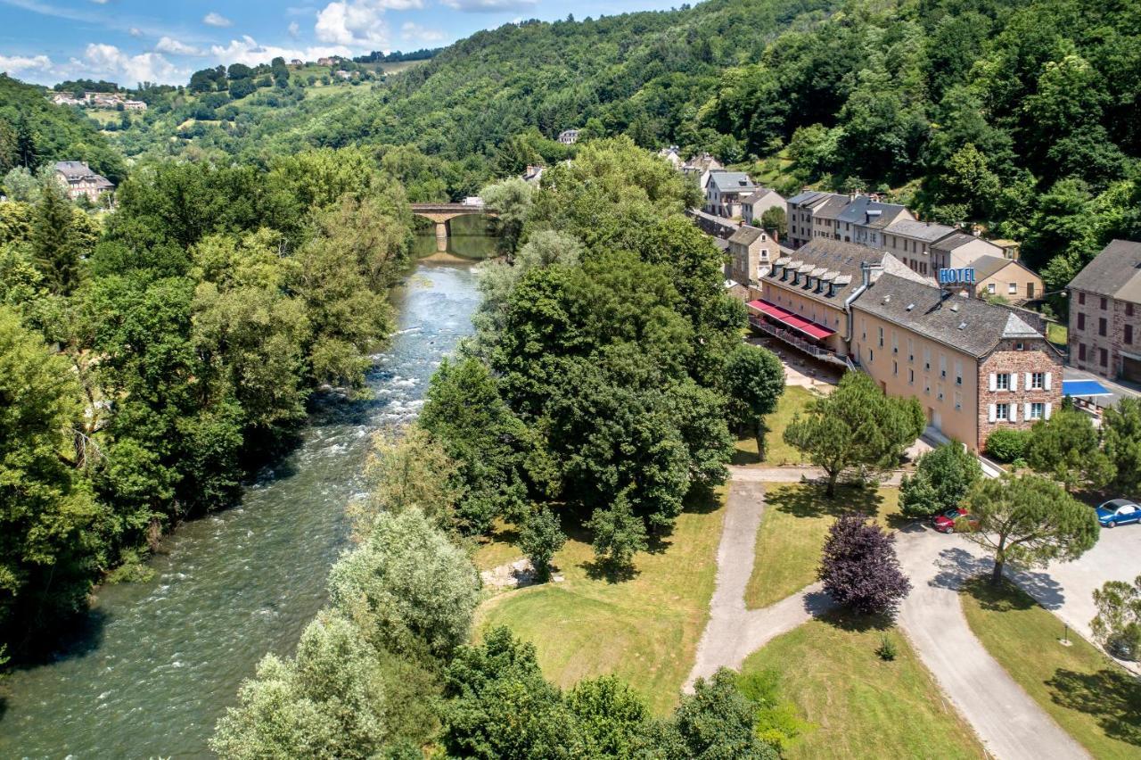 Logis Hotel Restaurant Les 2 Rives - A75, En Bordure De Riviere Banassac Kültér fotó