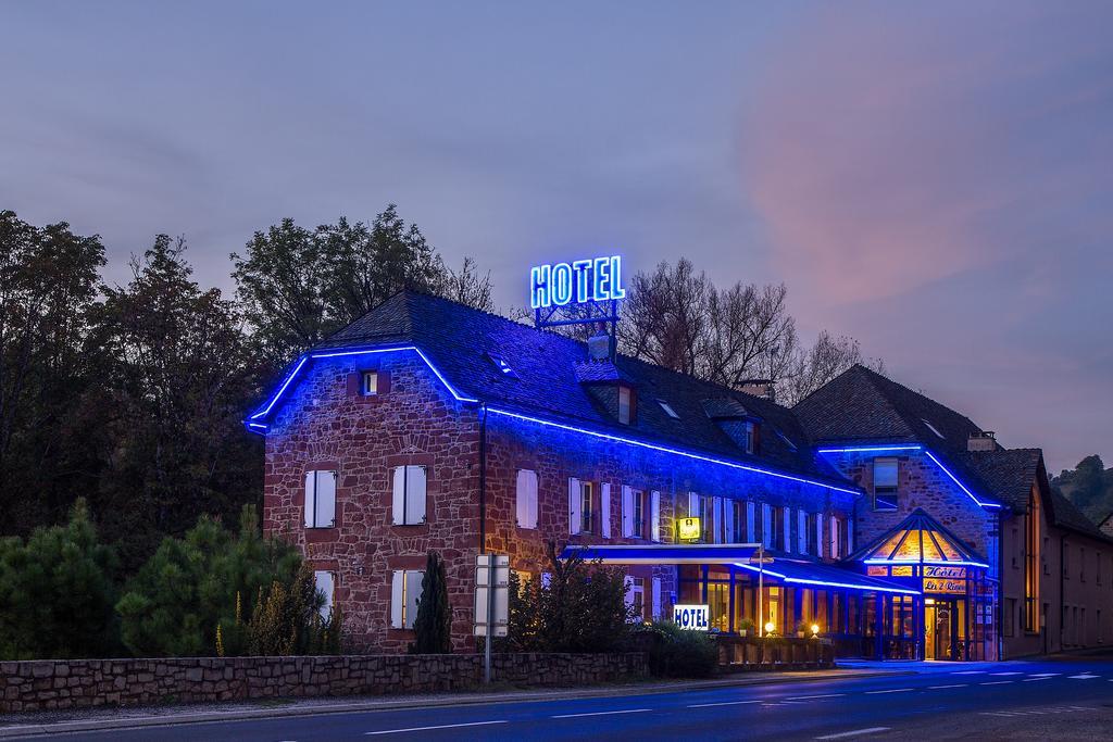 Logis Hotel Restaurant Les 2 Rives - A75, En Bordure De Riviere Banassac Kültér fotó
