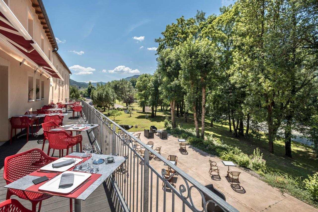 Logis Hotel Restaurant Les 2 Rives - A75, En Bordure De Riviere Banassac Kültér fotó